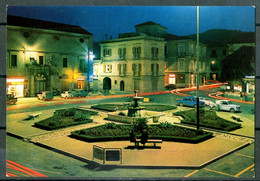 SAN GIORGIO DEL SANNIO (BN) - Piazza Risorgimento - Notturno - Cartolina Non Viaggiata. - Benevento