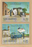 RSM F.lli Nuovi 0477 - San Marino 2013 - "VEICOLI POSTALI" Serie Di 2v.** - Nuovi