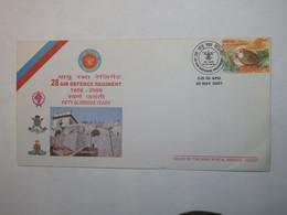 INDIA 28 AIR DEFENCE REGIMENT 1956-2006 FIFTY GLORIOUS YEARS COVER 2007 - Gebraucht