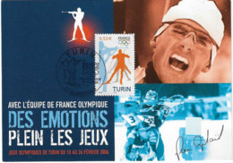 2006 Jeux Olympiques D'Hiver De Turin: émission France D'Albertville: Carte Maxi. - Winter 2006: Turin