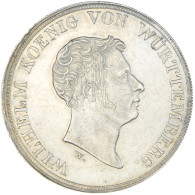 Monnaie, Etats Allemands, WURTTEMBERG, Wilhelm I, Thaler, 1833, Stuttgart, SUP - Taler Et Doppeltaler