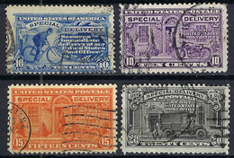 ETATS-UNIS Livraisons Spéciales (Exprès) Ca.1902-25: Lot D'obl. - Express & Recommandés