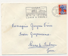 FRANCE - 0,25 Marianne Nef, OMEC De BLOIS (Loir Et Cher) "Entre Loir Et Cher" 17/8/1960 - Oblitérations Mécaniques (flammes)