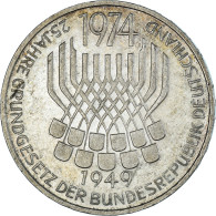 République Fédérale Allemande, 5 Mark, 1974, Stuttgart, Germany, TTB+ - 5 Marcos