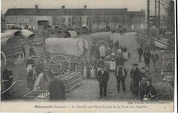 80   Oisemont  - Le Marche Aux Porcs  Le Jour De La Foire Aux Engeles - Oisemont