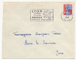 FRANCE - 0,25 Marianne Nef, OMEC De LYON Gare 6/5/1960 - "Lyon Grande Ville De France Syndicat D'initiative" - Sellados Mecánicos (Publicitario)
