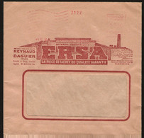 ENVELOPPE A FENETRE ENTETE PUBLICITAIRE / ERSA PIECE DETACHEE  COURBEVOIE 1950 - Covers & Documents