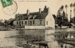 CLOYES SUR LE LOIR VUE SUR LE LOIR SAINT MARTIN 1912 - Cloyes-sur-le-Loir