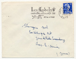 FRANCE - 20F Muller, OMEC De Les Andelys (Eure) 16/5/1959 - "Les Andelys Château Gaillard XIIe 85 Km De Paris" - Oblitérations Mécaniques (flammes)
