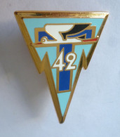 INSIGNE 42° REGIMENT DE TRANSMISSIONS - Ballard H 640 - Armée De Terre