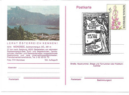 4147za: Ganzsache Bildpostkarte Mondsee Mit Sonderstempel Aus 1986 - Mondsee