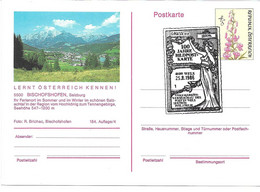 4147u: Ganzsache Bildpostkarte Bischofshofen Mit Sonderstempel Aus 1986 - Bischofshofen