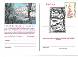 4147q: Ganzsache Bildpostkarte Saalbach- Hinterglemm Mit Sonderstempel Aus 1986 - Saalbach