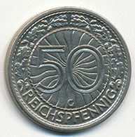 GERMANY, DEUTSCHLAND - 50 Pfennig (G) 1927. (D210) - 50 Pfennig