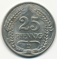 GERMANY, DEUTSCHLAND - 25 Pfennig (D) 1912. (D228) - 25 Pfennig