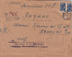 Russia Ussr 1945 Cover And Letter  From Gulag Novosibirsk To Kaunas Lithuania - Storia Postale