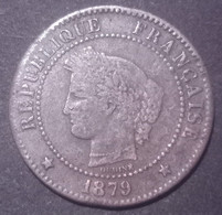 2 Centimes Cérès 1879 A (grand A) - 2 Centimes