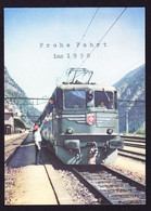 1957 Juventute Marke Mit Werbestempel GOLDAU Auf 75 Jahre GOTTHARD BAHN AK. - Railway