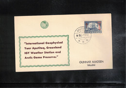 Greenland / Groenland 1958 International Geophysical Year IGY Weather Station APUTITEQ - Brieven En Documenten