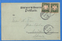 Allemagne Reich 1898 Carte Postale De Munchen (G13281) - Covers & Documents