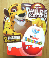 KINDER SURPRISE WILD CATS BOX WITH 4 EGGS - Other & Unclassified