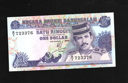 Brunei, 1 Ringgit/Dollar, 1989-1995 Issue - Brunei