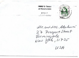 63386 - Bund - 1993 - 300Pfg Hensel EF A Bf HANAU - FUER TOLERANZ ... -> New York, NY (USA) - Covers & Documents