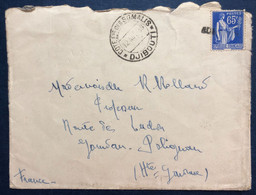France N°365 Sur Enveloppe, Griffe + TAD COTE DES SOMALIS / DJIBOUTI 12.11.1938 - (B4128) - 1921-1960: Modern Tijdperk
