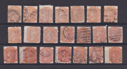 AUSTRALIE DU SUD LOT DE 21 TIMBRES  OBLITERES LA REINE VICTORIA  TWO PENCE - Oblitérés