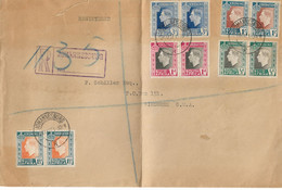 REF16 / South Africa Registered Cover Canc. Johannesburg 1937 Coronation/Kroning > Windhoek - Covers & Documents