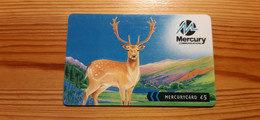 Phonecard United Kingdom Mercury 41MERC Deer - Mercury Communications & Paytelco