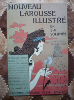 Plaque Tôle -larousse  Vintage 70' - 80' -femme Art Nouveau - Déco Bibliothèque - Coin Lecture - Etc - Jugendstil / Art Déco