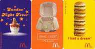 PREPAIDS 3 CARTES Cards PRIVEES KERTEL MC DONALD S MINT NEUVE RARE - Food