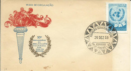 BRESIL 2,50 SUR FDC  DE 1958 LETTRE COVER - Cartas & Documentos