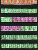 Lot De 75 Timbres Oblitérés Type  MOISSONNEUSE N° 1115 - 1115A - 1116 - 1231 - Pour étude - 1957-1959 Mäherin