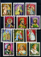 FUJEIRA - 12 Timbres Rois De France Et Costumes D'époque - Fujeira