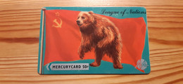 Phonecard United Kingdom Mercury 20MERA - Bear, Soviet Union, Russia - Mercury Communications & Paytelco