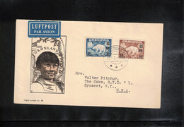 Greenland / Groenland 1956 Interesting Airmail Letter To USA - Storia Postale