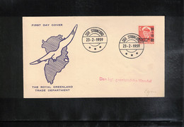 Greenland / Groenland 1950 Interesting Letter FDC - Lettres & Documents