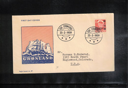 Greenland / Groenland 1950 Interesting Letter FDC - Storia Postale