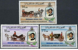 Mauritanie Mauritania - 1983 - 511 / 512 / 513 - Naissance Du Prince William - MNH - Mauritanie (1960-...)