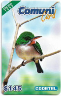 Dominican Rep. - Codetel (ComuniCard) Barranquero Bird, 1996 Edit. - 31.03.1997, Remote Mem. 145$, Used - Dominik. Republik