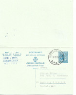 PM22/ Entier CPRP 168 De Euskirchen Obl.B.P.S. 11 3/12/65 > Triesen Liechtenstein + Arrivée Réexpédiée Obl. Nendeln - Postkarten 1951-..
