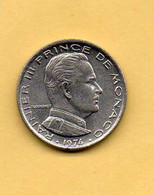 1/2  Francs  Rainier Lll 1974 - 1960-2001 Nouveaux Francs