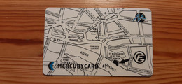 Phonecard United Kingdom Mercury 20MERB - London, Underground Map - Mercury Communications & Paytelco