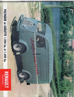 RARE CATALOGUE RENAULT VOLTIGEUR & GOELETTE 1000 KG ET 1400 KG- 92-BOULOGNE BILLANCCOURT -FOURGON CAMION CAMIONNETTE - Auto's