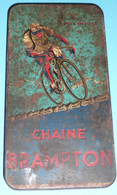 Rare Ancienne Boite Vide En Tôle Chaine BRAMPTON Vélo Moto Cyclisme Bicyclette - Boîtes