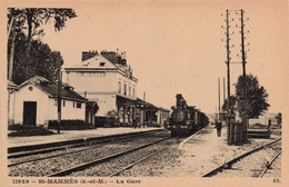 77 - ST MAMMES - S07838 - La Gare - Train - L1 - Saint Mammes