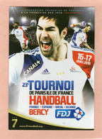 Carte Publicitaire - CART'COM -23è Tournoi De Paris - HANDBALL- France-Espagne/Brésil-Islande-BERCY-16-17 Janvier 2010 - Handball