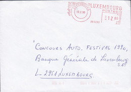 Luxembourg 'P.B. 5293' Meter Cover Freistempel Brief AUTO-FESTIVAL Banque Générale De Luxembourg - Briefe U. Dokumente